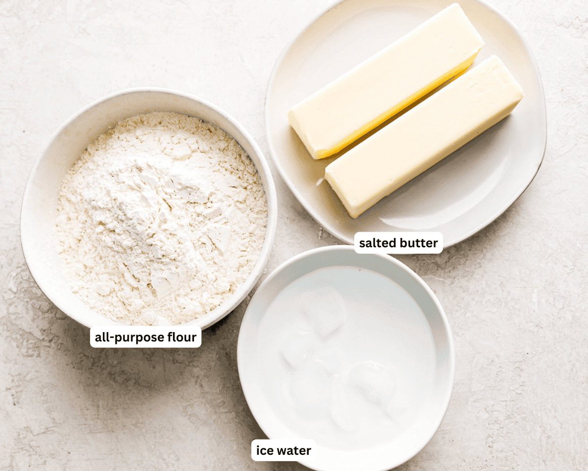3-ingredient pie crust ingredients