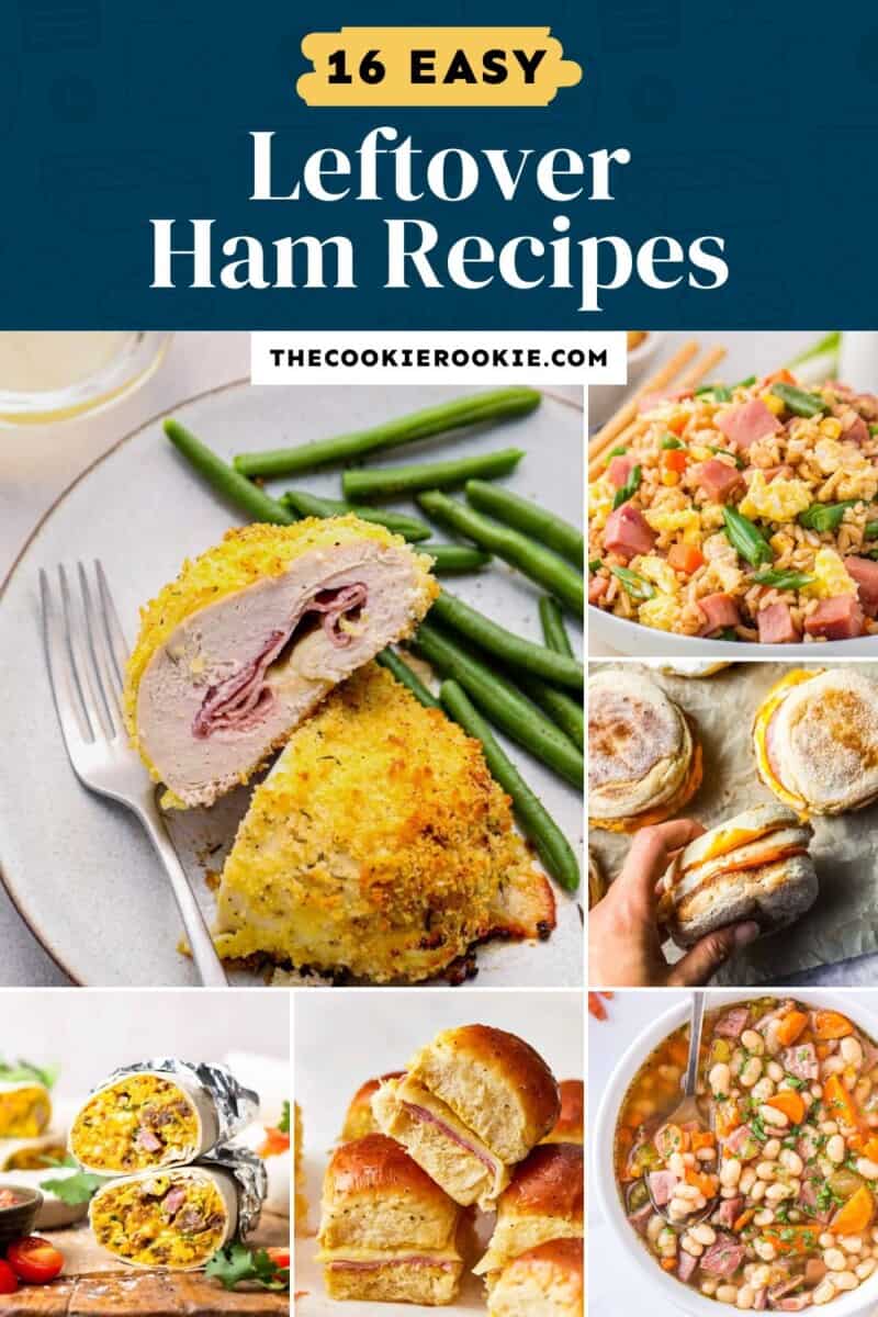 16 easy leftover ham recipes.