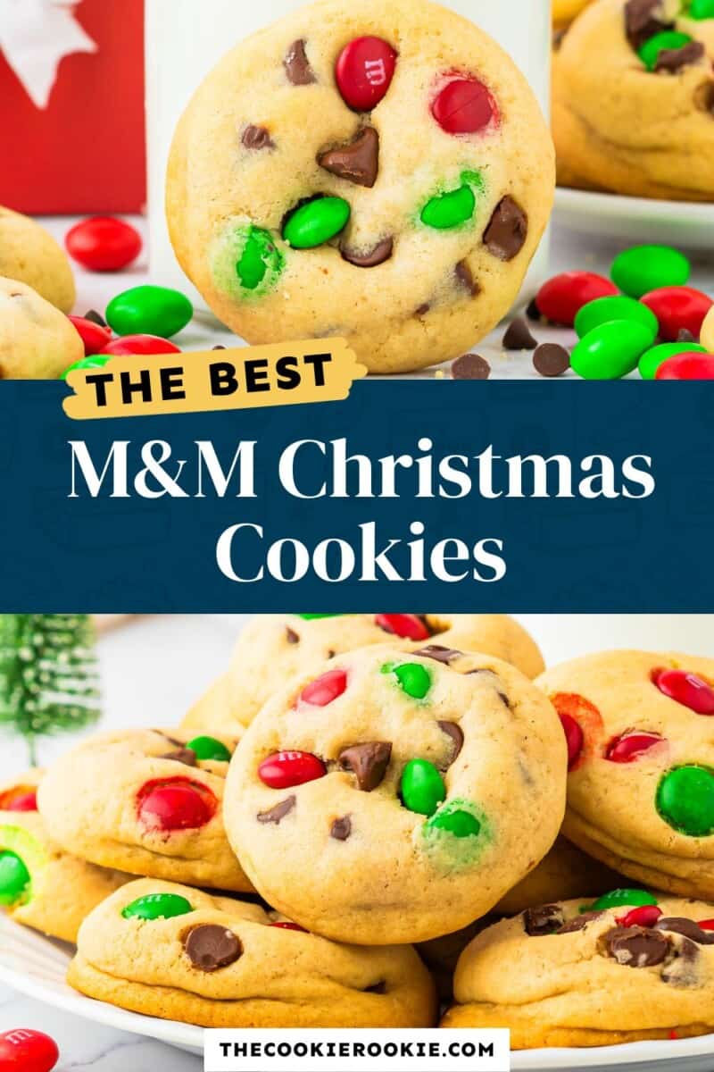 The best m & m christmas cookies.
