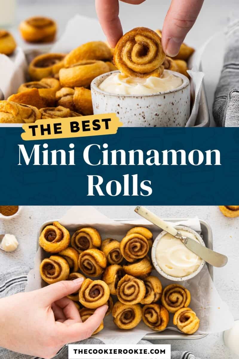 The best mini cinnamon rolls.