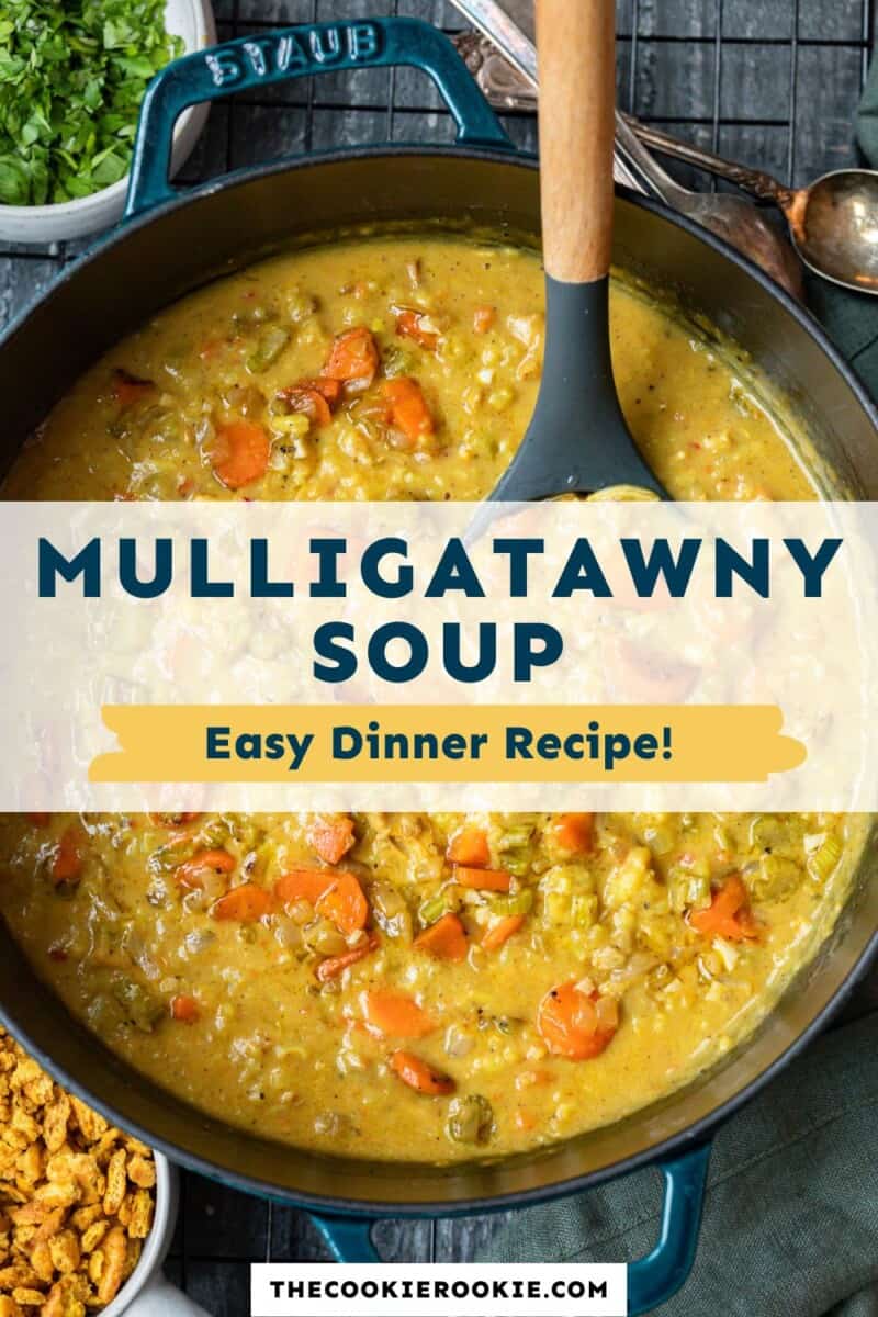 Mulligatawney soup easy dinner recipe.