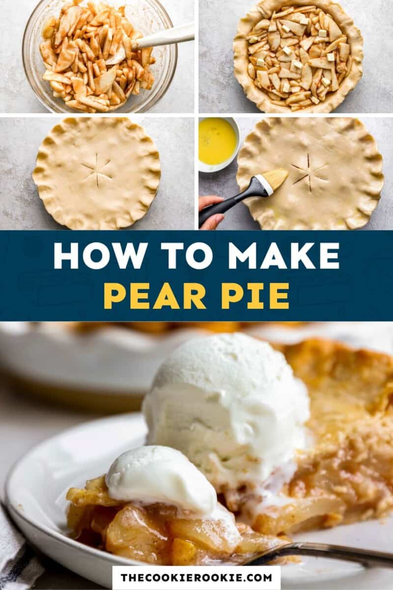 How to make pear pie.