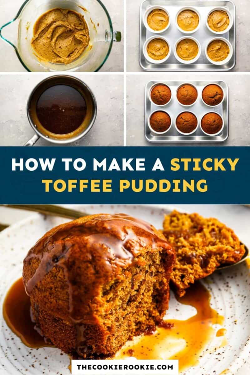 How to make a sticky toffee pudding.