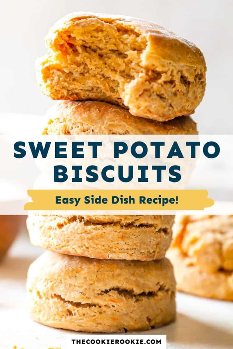 Sweet potato biscuits easy side dish recipe.