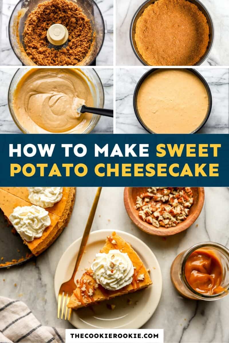 How to make sweet potato cheesecake.