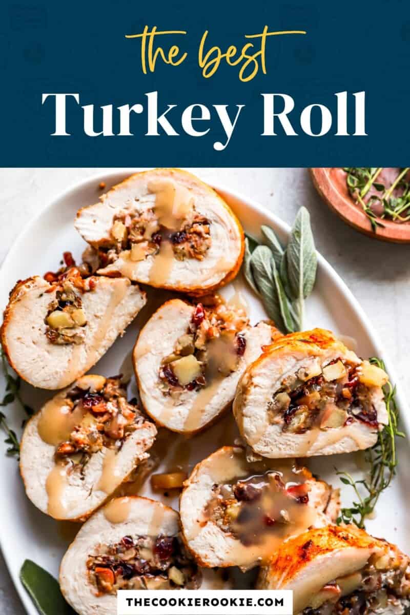 The best turkey roll on a plate.