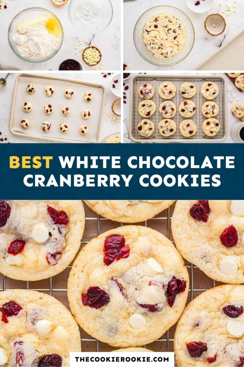 Best white chocolate cranberry cookies.