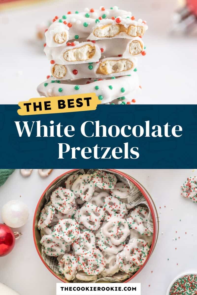 The best white chocolate pretzels.