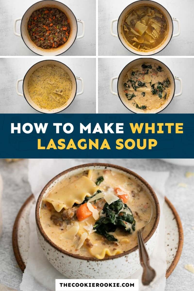 How to make white lasagne soup.