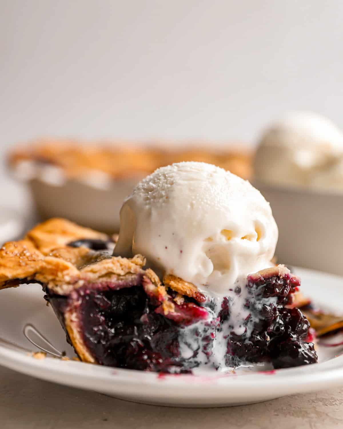 Blueberry Pie Homemade Ice Cream Recipe (Video) - A Spicy Perspective