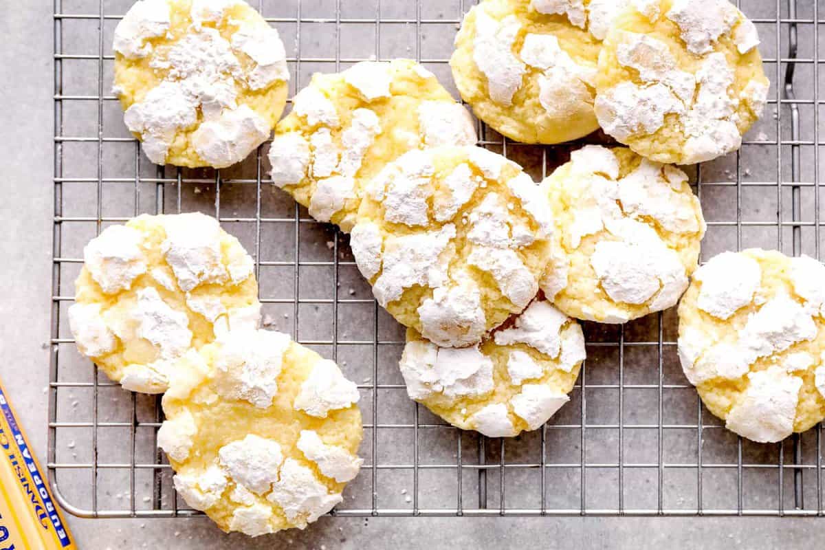 A beautifully presented photo of Gooey Butter Cookies