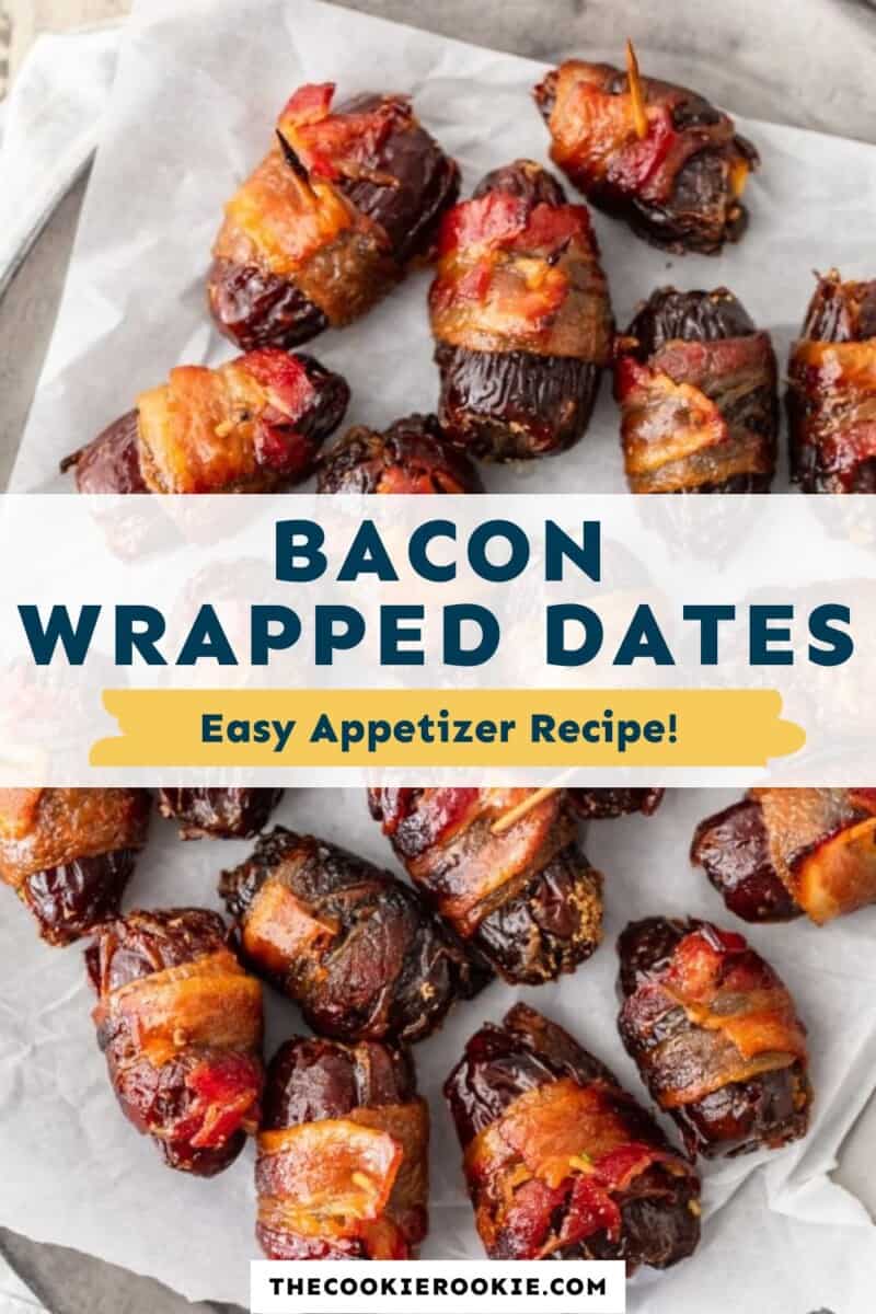 Bacon wrapped dates easy appetizer recipe.