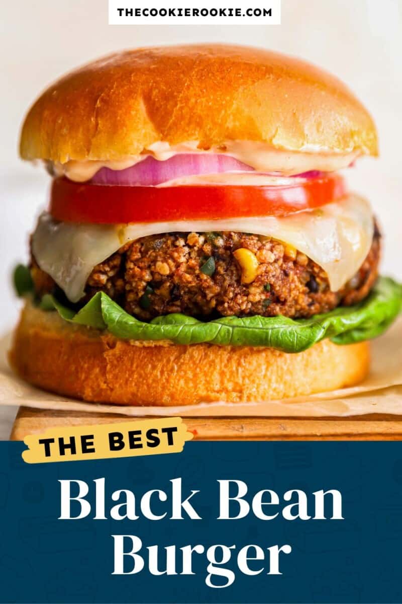Black Bean Burger - The Cookie Rookie®