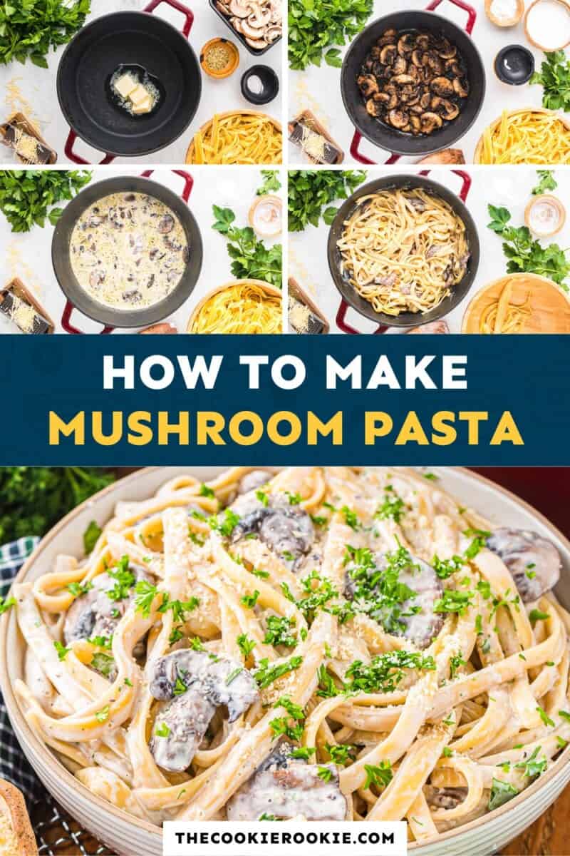 How to make mushroom pasta.