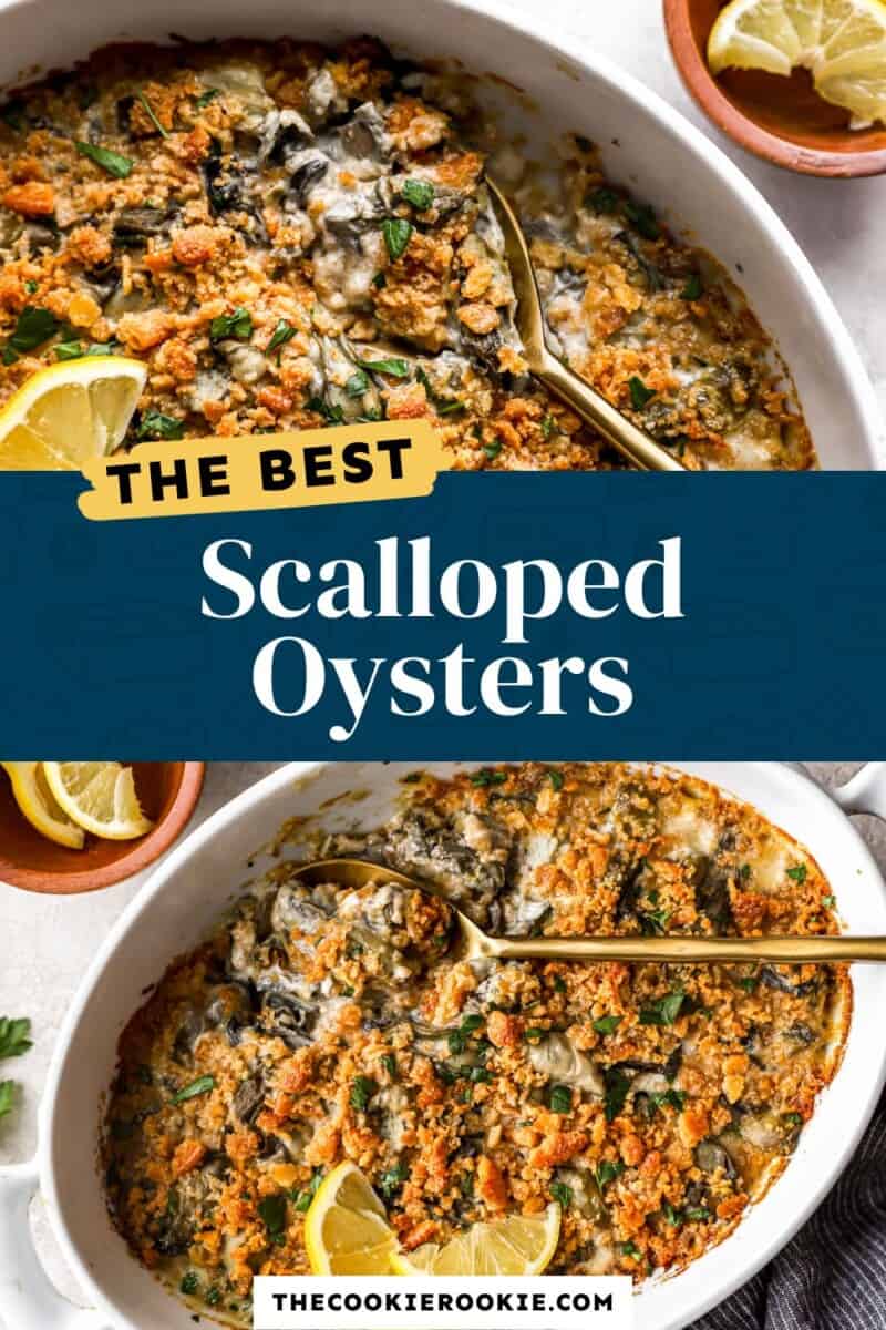 The best scalloped oysters.