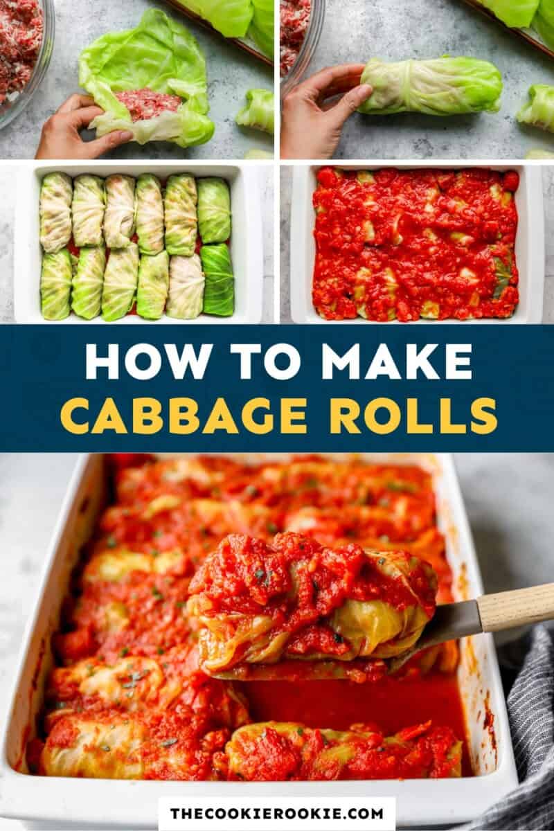 How to make cabbage rolls.