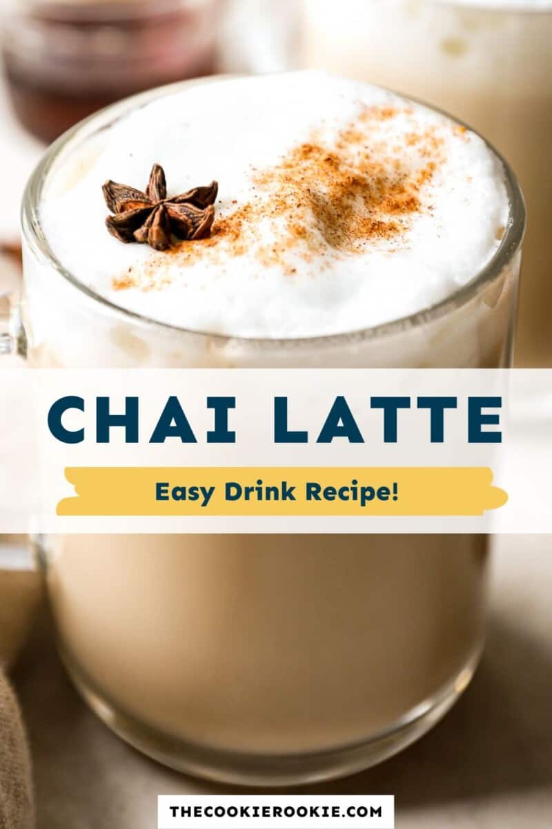 Chai latte easy drink recipe.