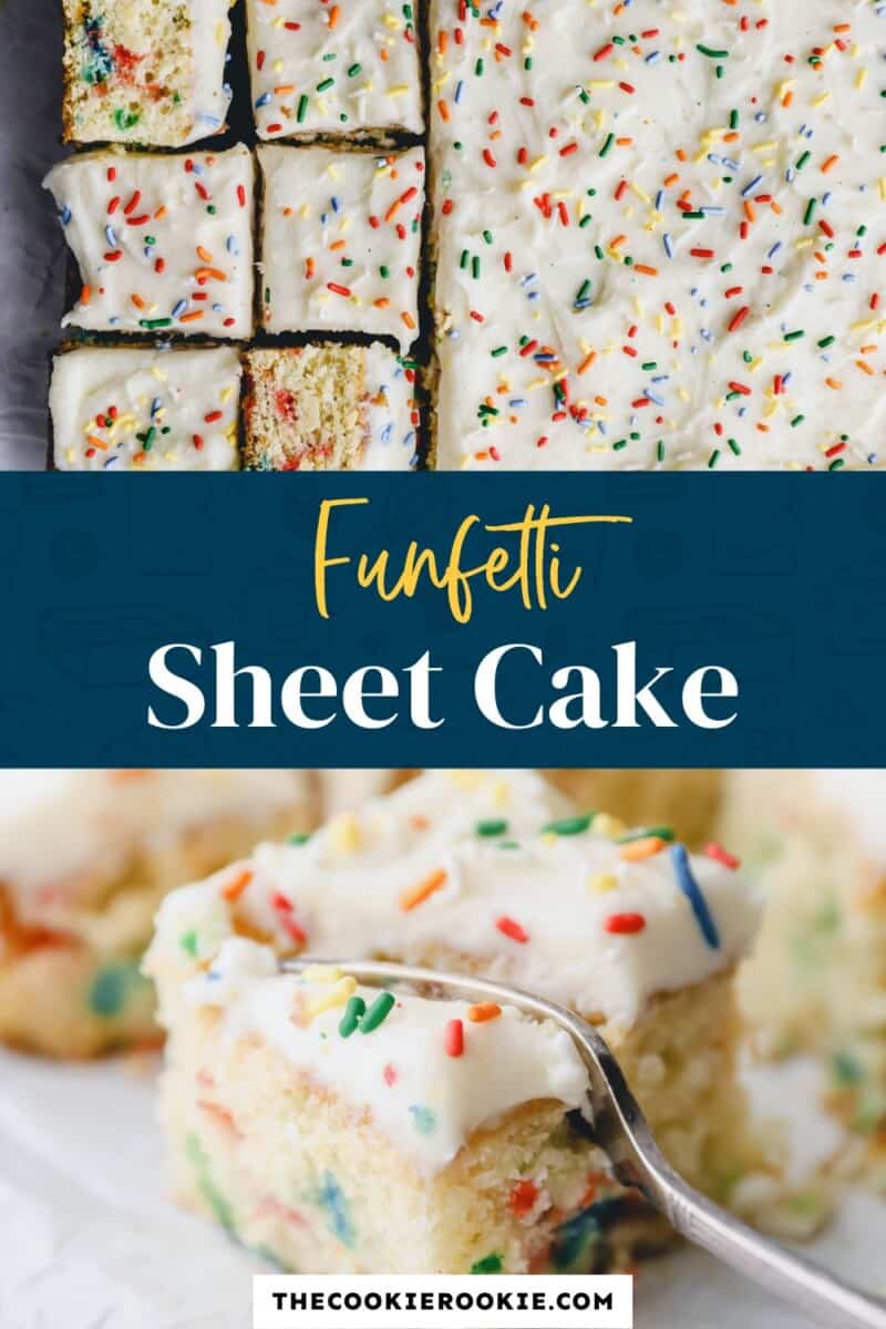 Funfetti sheet cake.