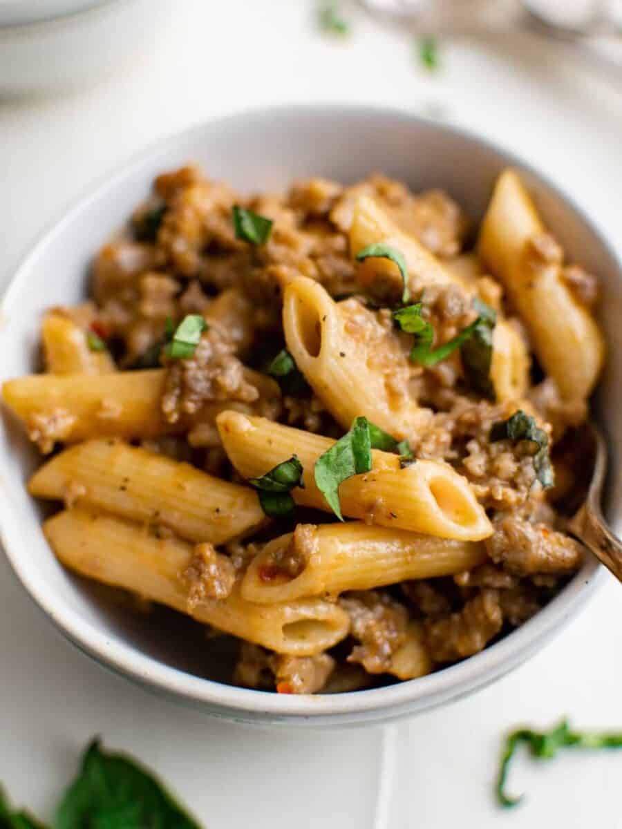 Sausage Pasta Recipe - The Cookie Rookie®