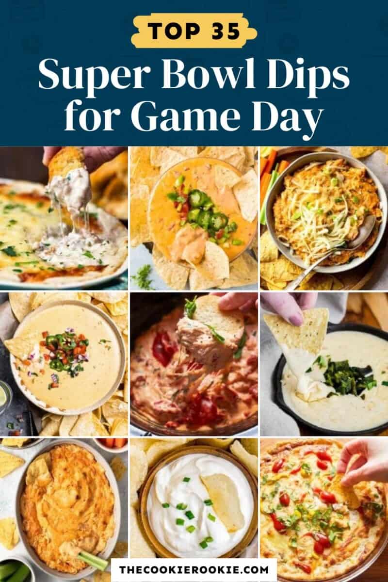 Top 25 super bowl dips for game day.