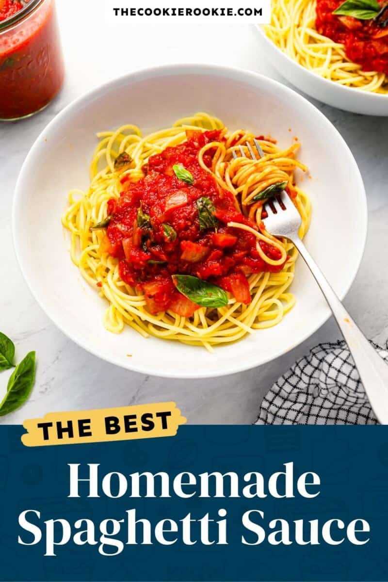 The best homemade spaghetti sauce.