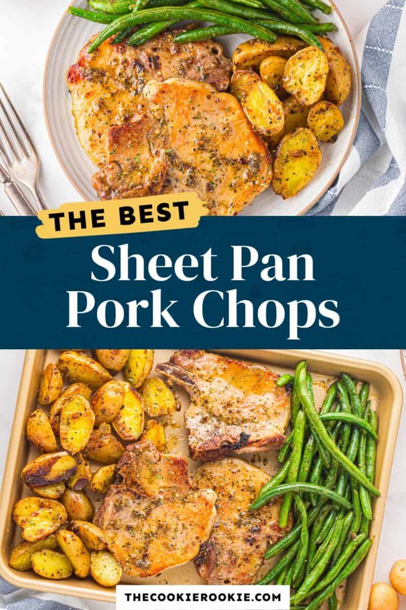 The best sheet pan pork chops.