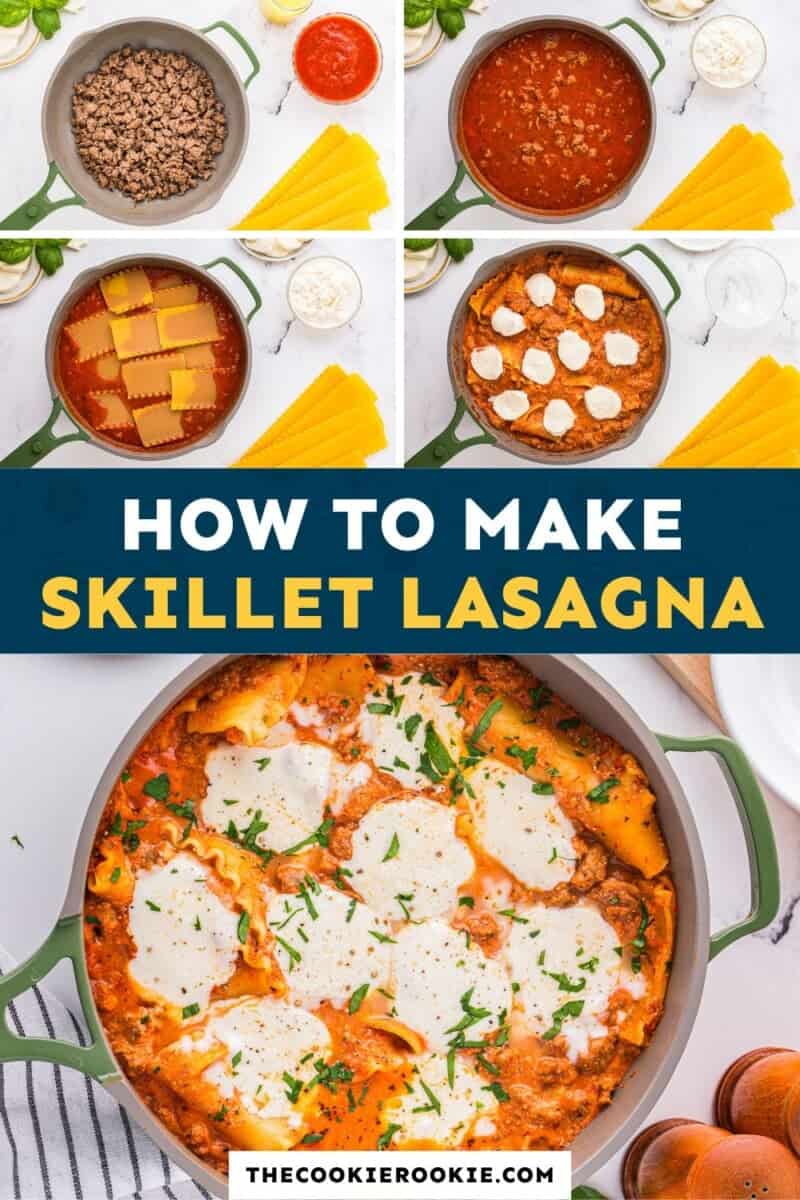 How to make skilet lasagna.