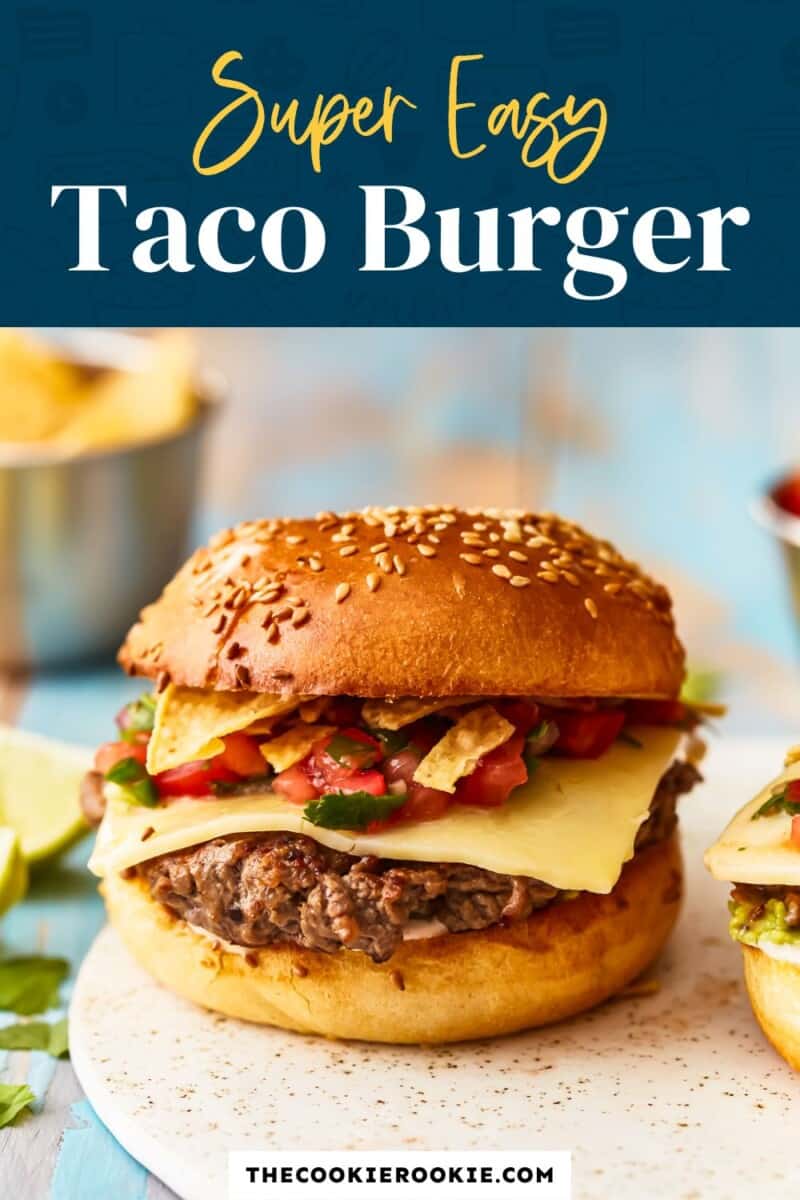 Super easy taco burger.