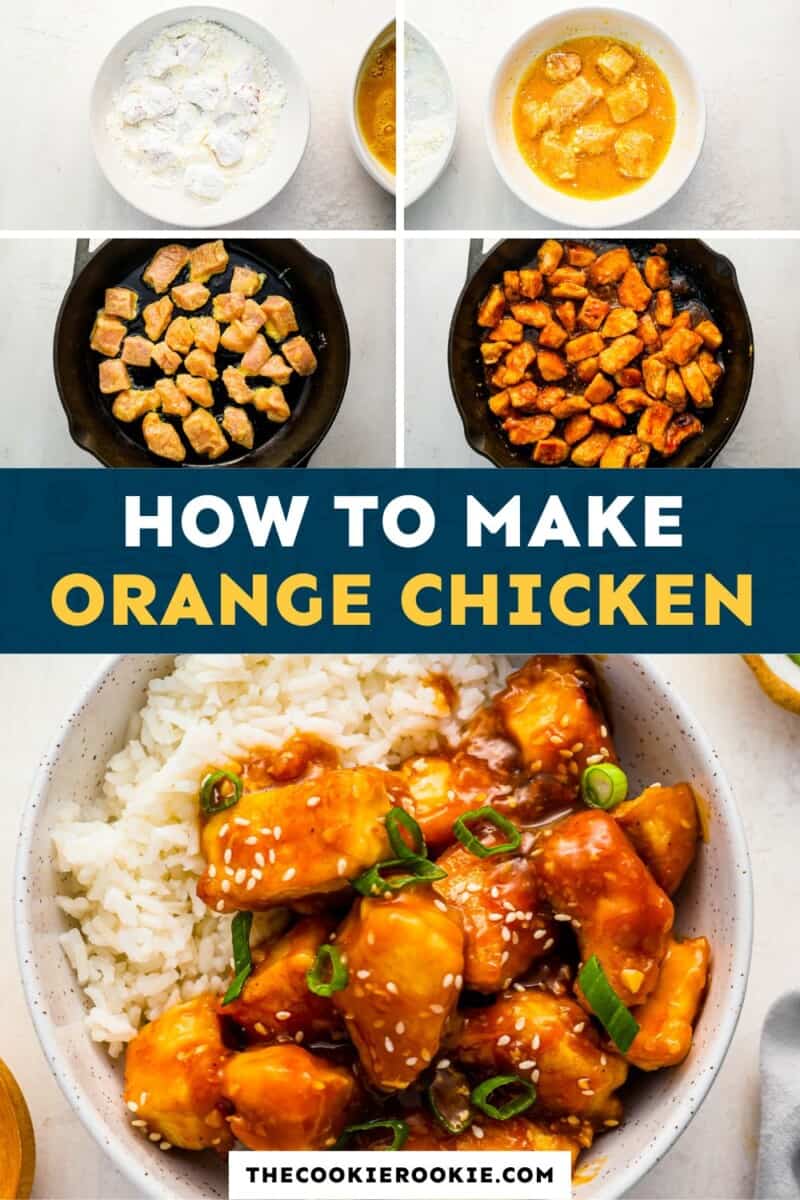 How to make orange chicken.