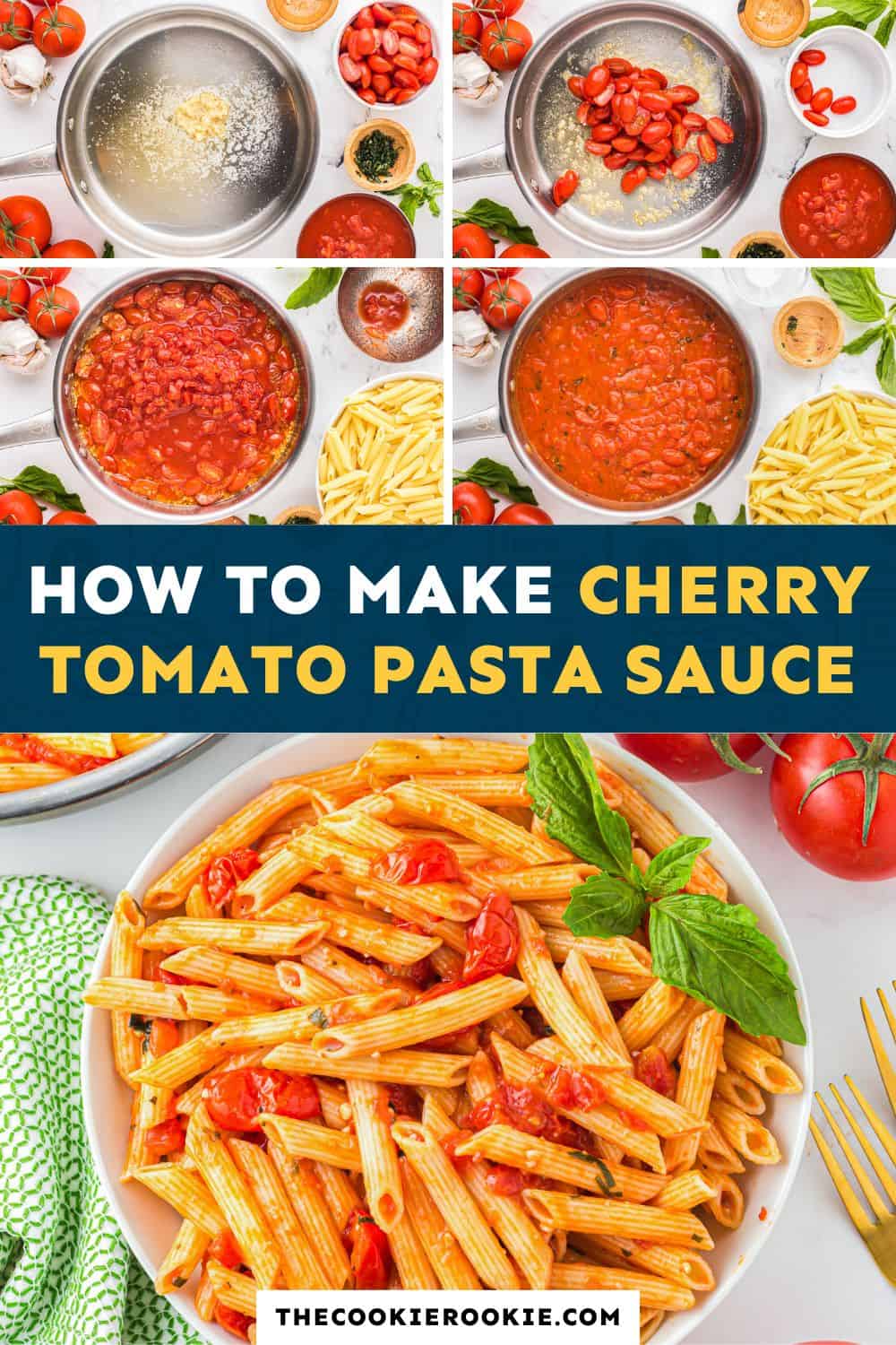 Cherry Tomato Pasta Sauce Recipe - The Cookie Rookie®