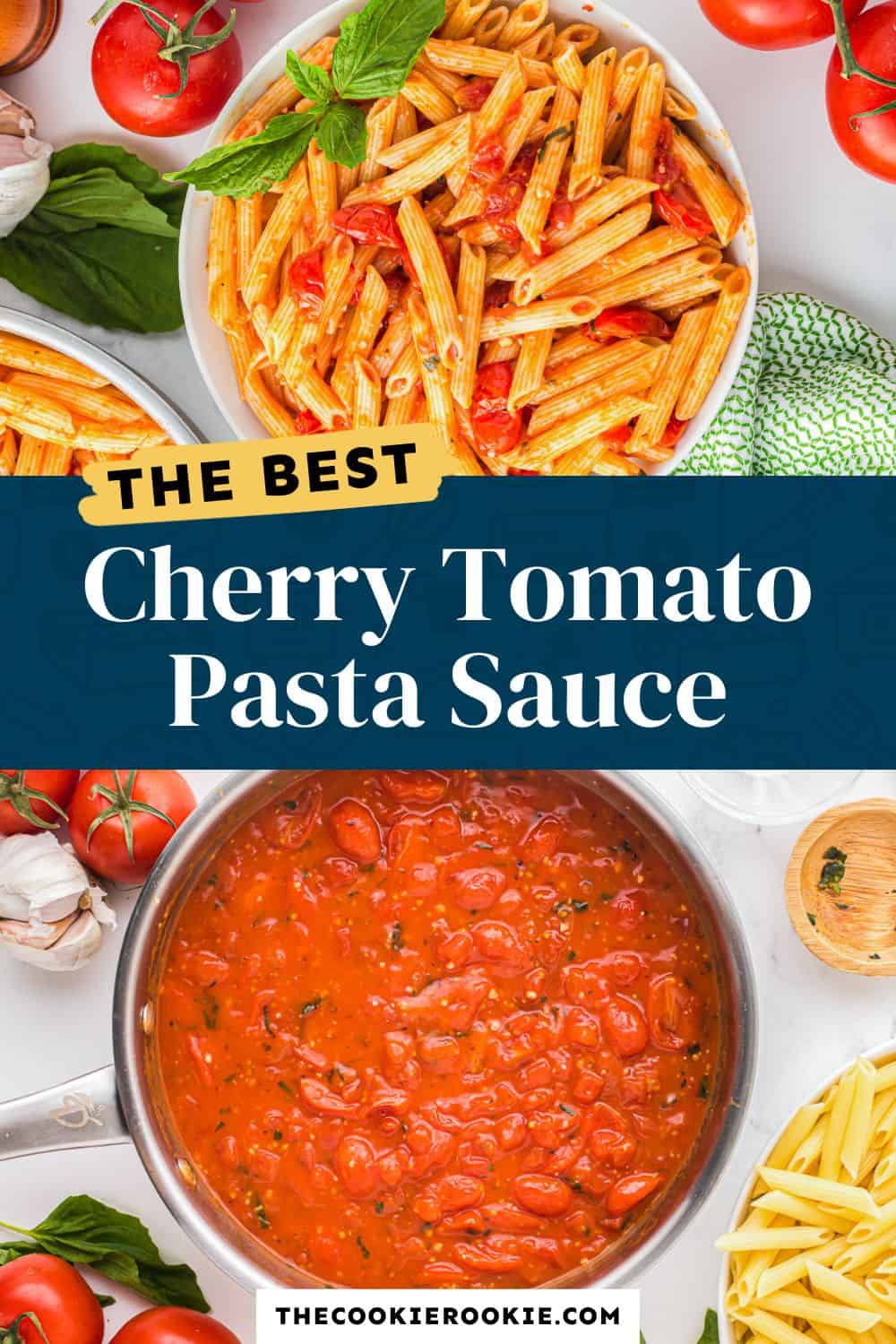 Cherry Tomato Pasta Sauce Recipe - The Cookie Rookie®