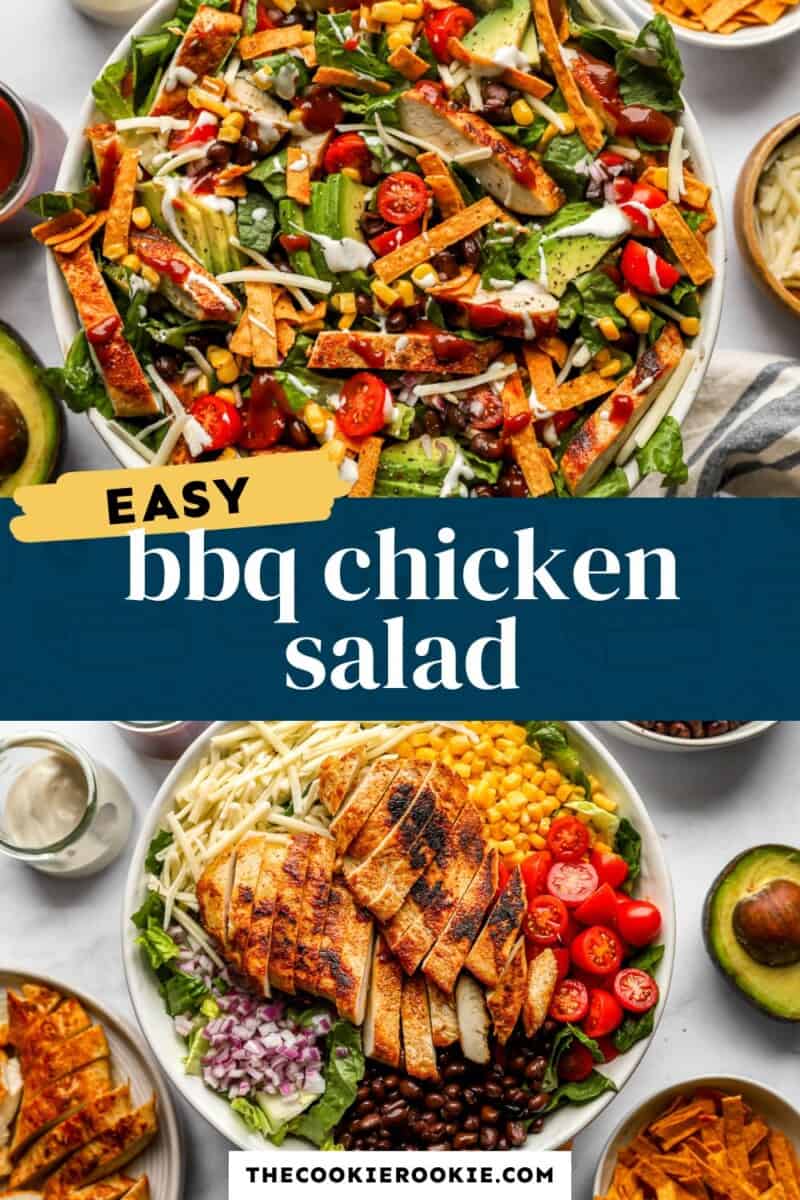 bbq chicken salad pinterest