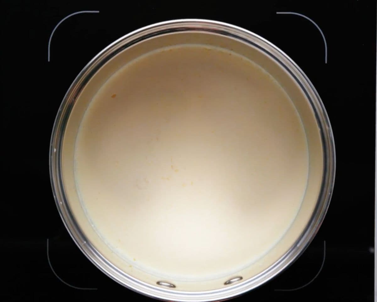 homemade alfredo sauce heated up