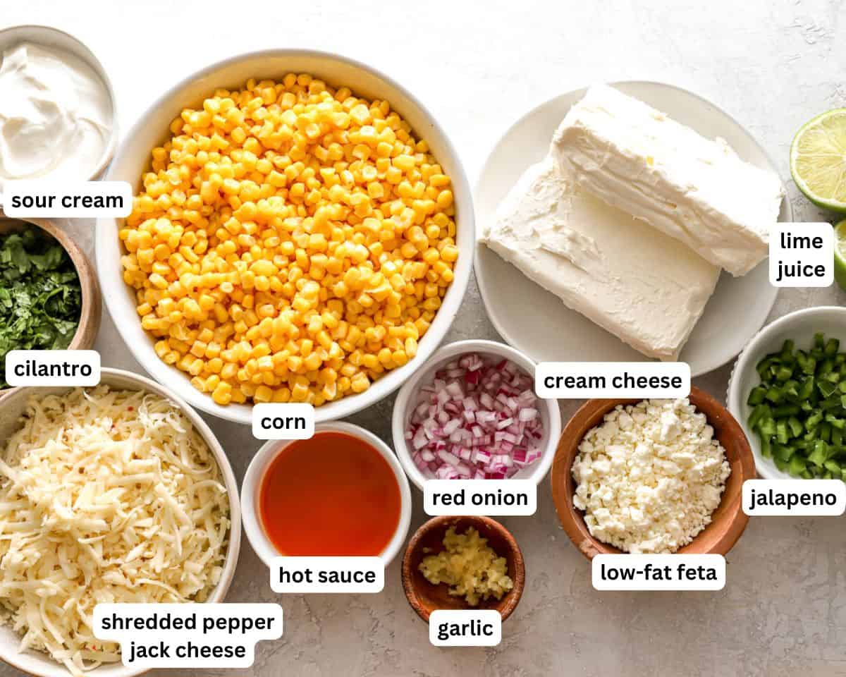 Mexican street corn dip ingredients