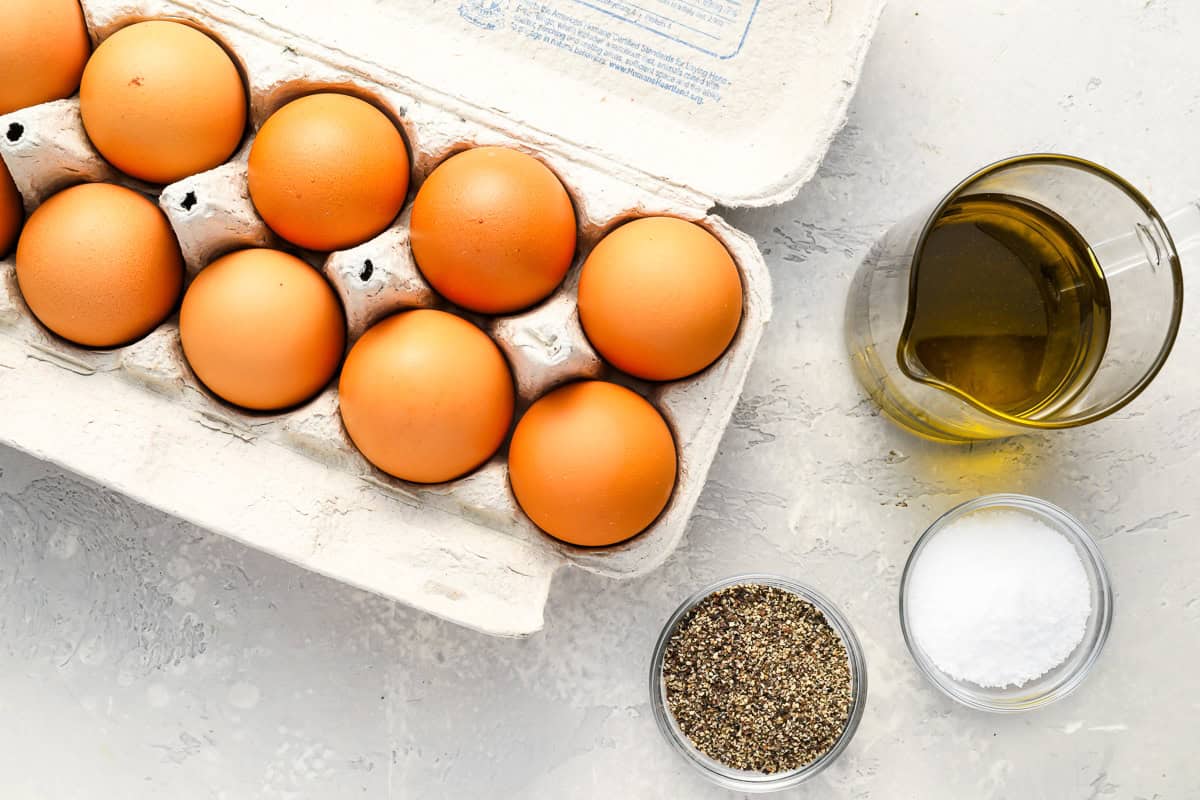 ingredients for sunny side up eggs.
