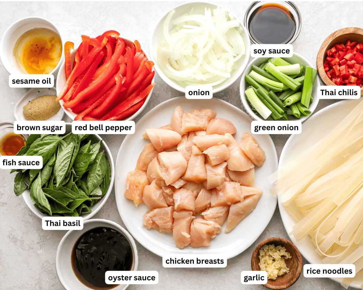 Drunken noodle ingredients