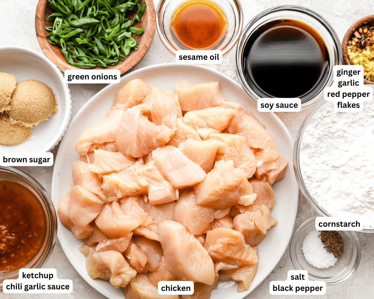 General Tso's chicken ingredients