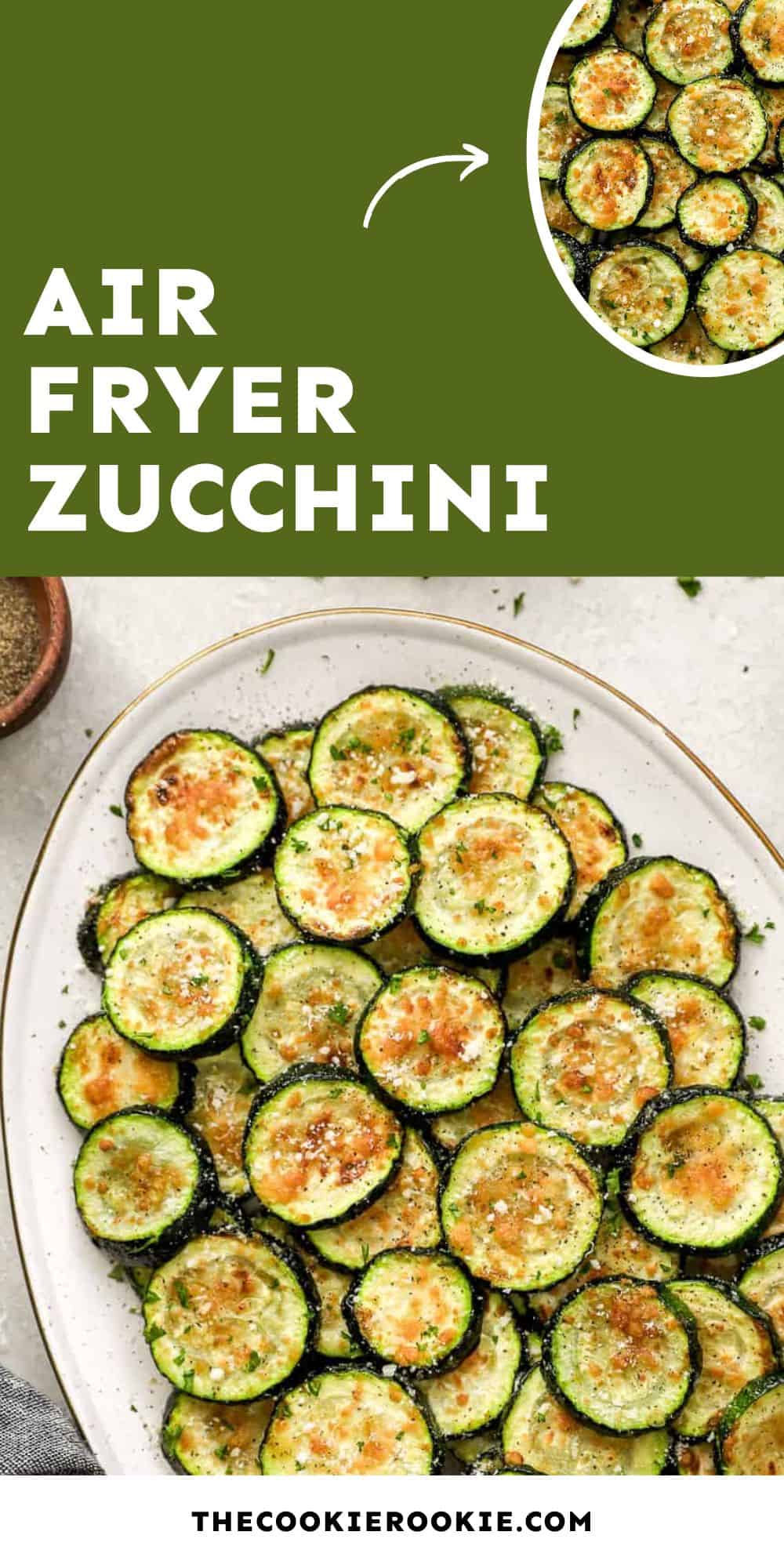 Air Fryer Zucchini pin image
