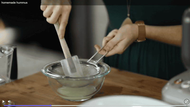 homemade hummus
