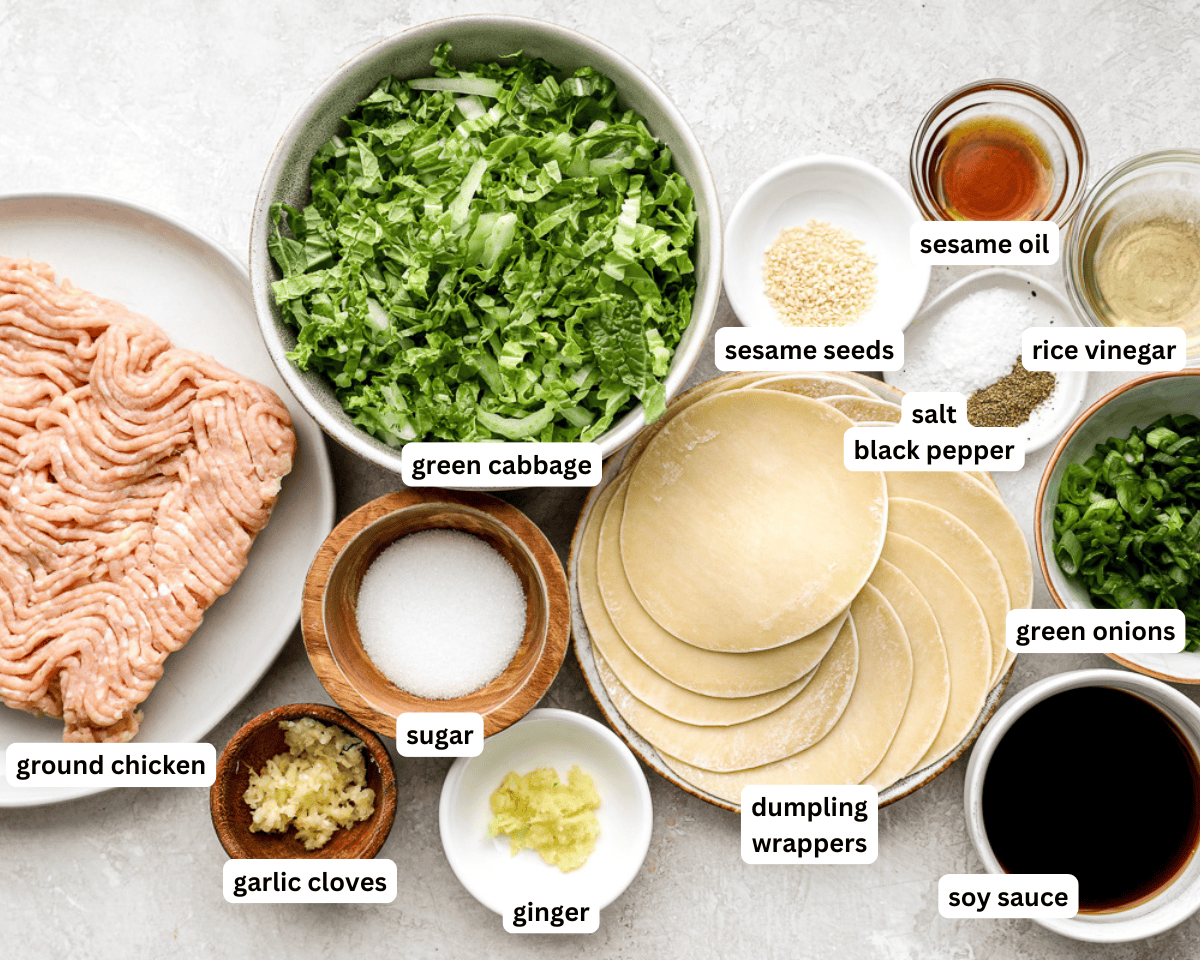 Chicken potstickers ingredients