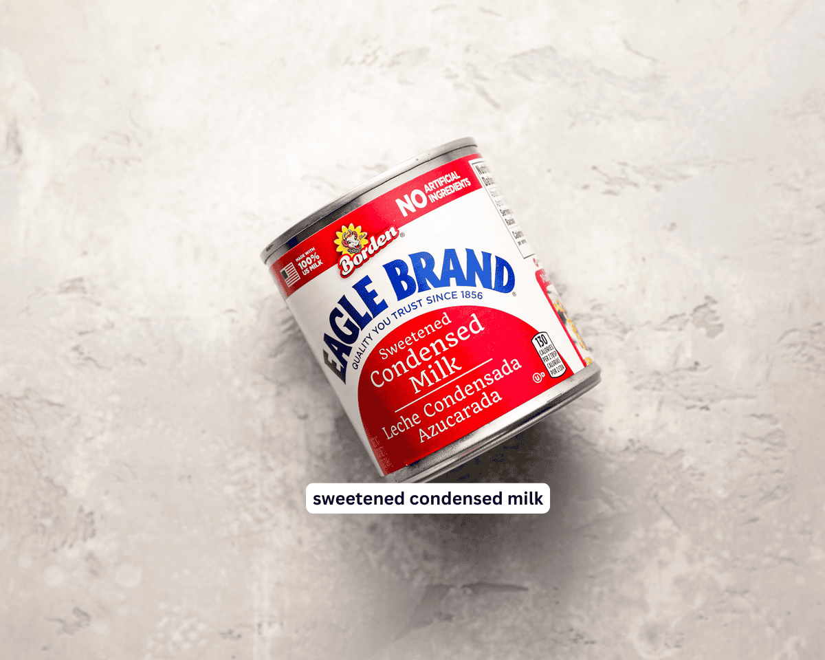 Condensed milk caramel ingredients