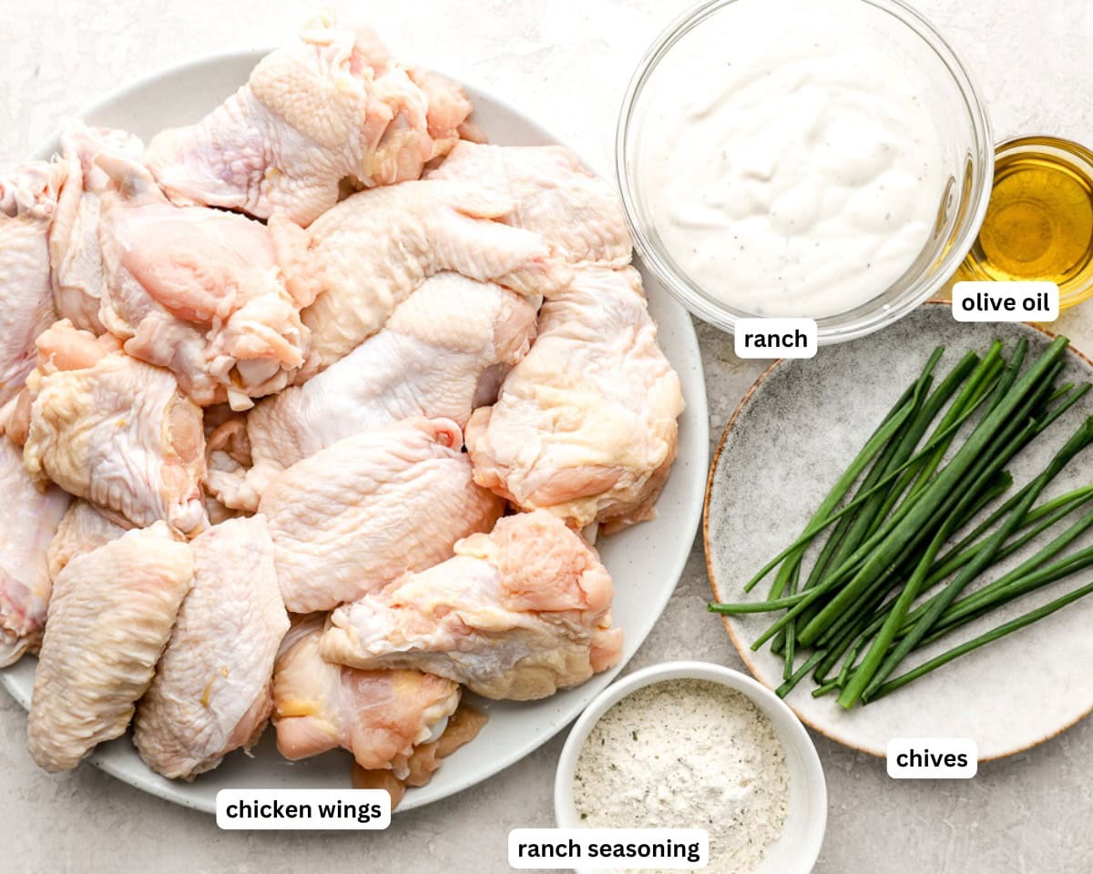 Ranch Chicken wings ingredients