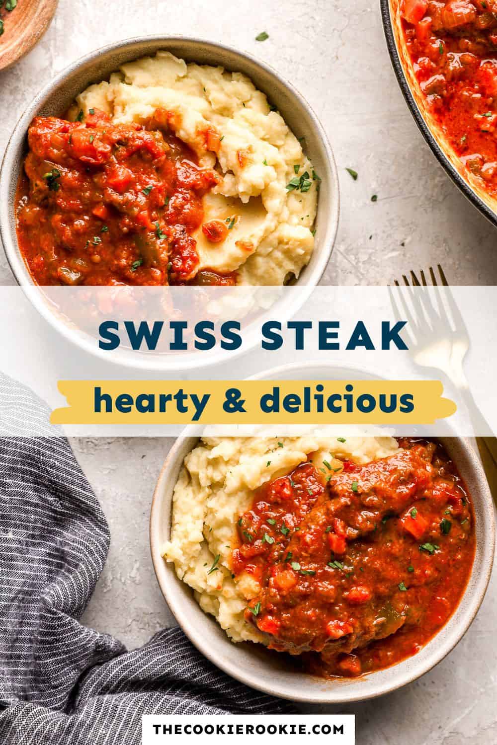 swiss steak pin image