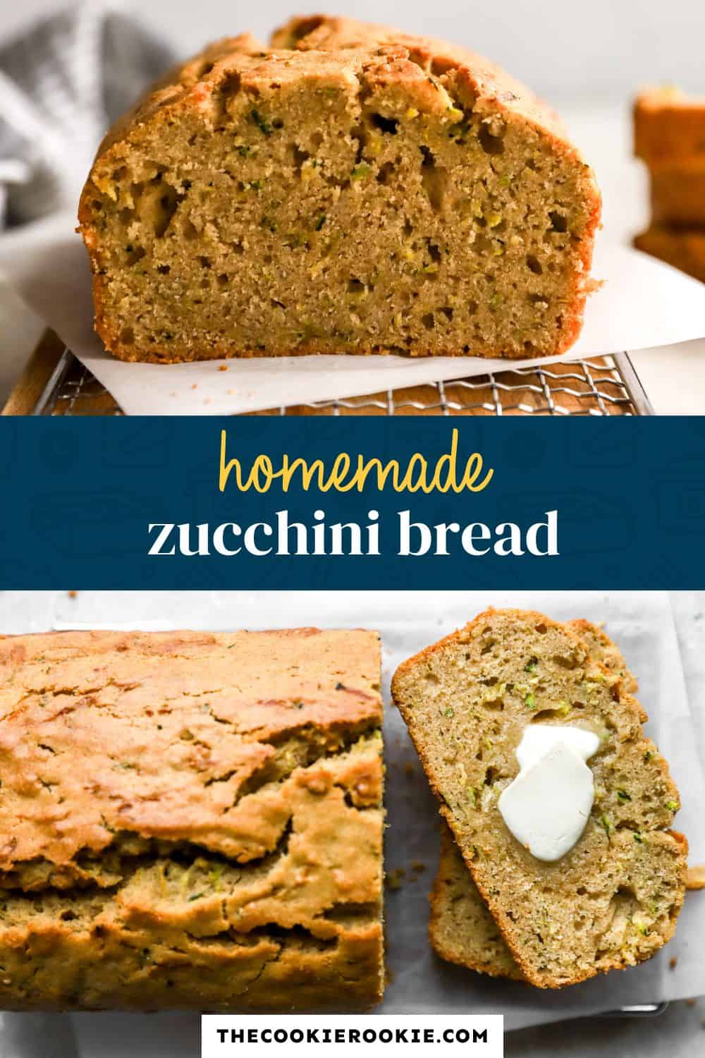 zucchini bread pin image