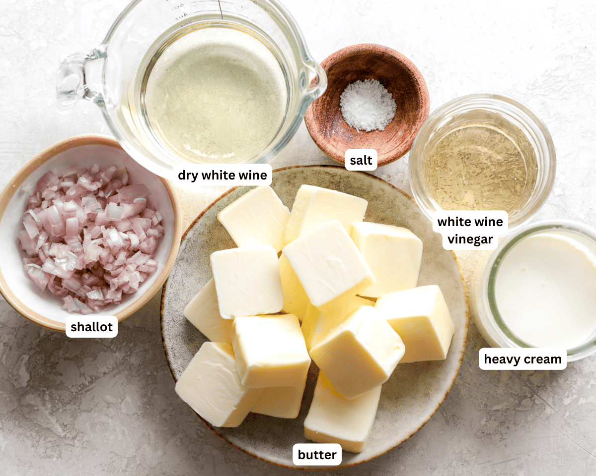 Buerre Blanc ingredients