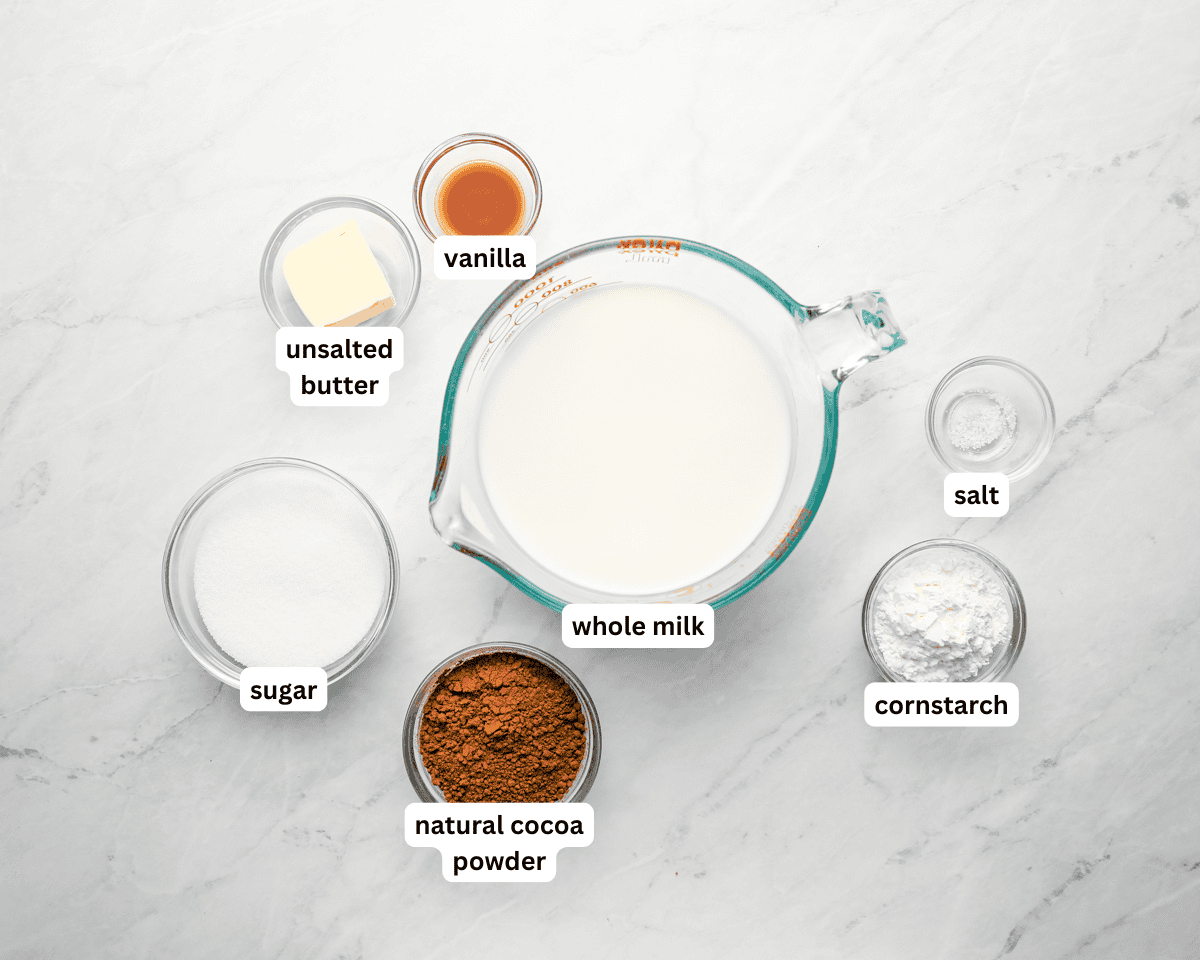 chocolate pudding ingredients