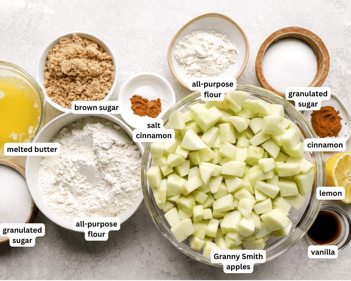 Apple crumble ingredients