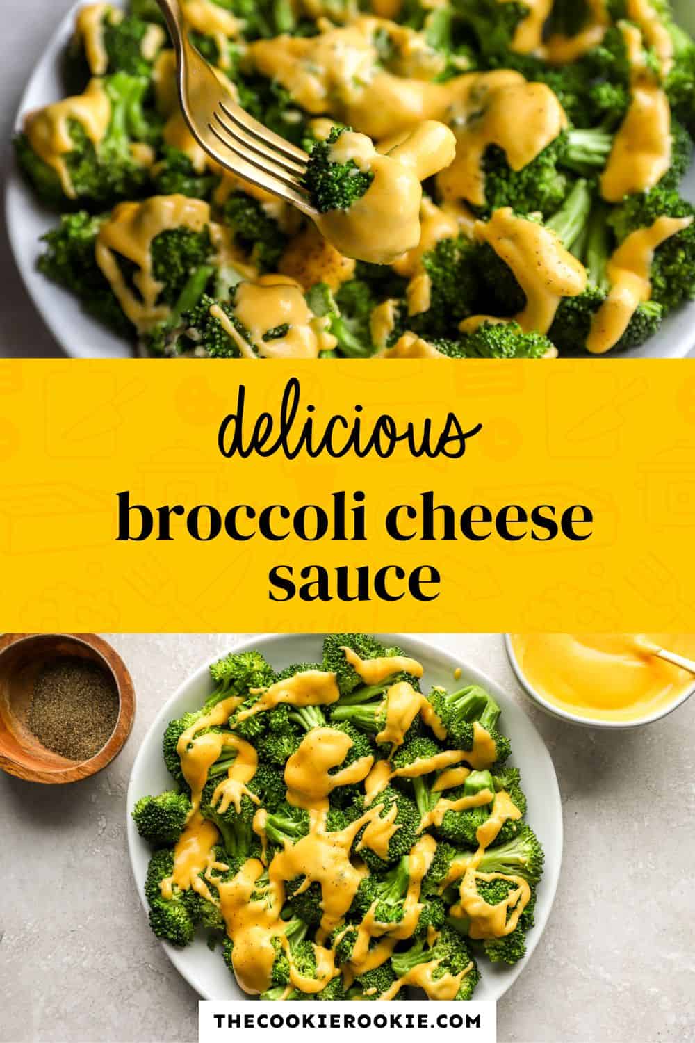 broccoli cheese sauce pin image