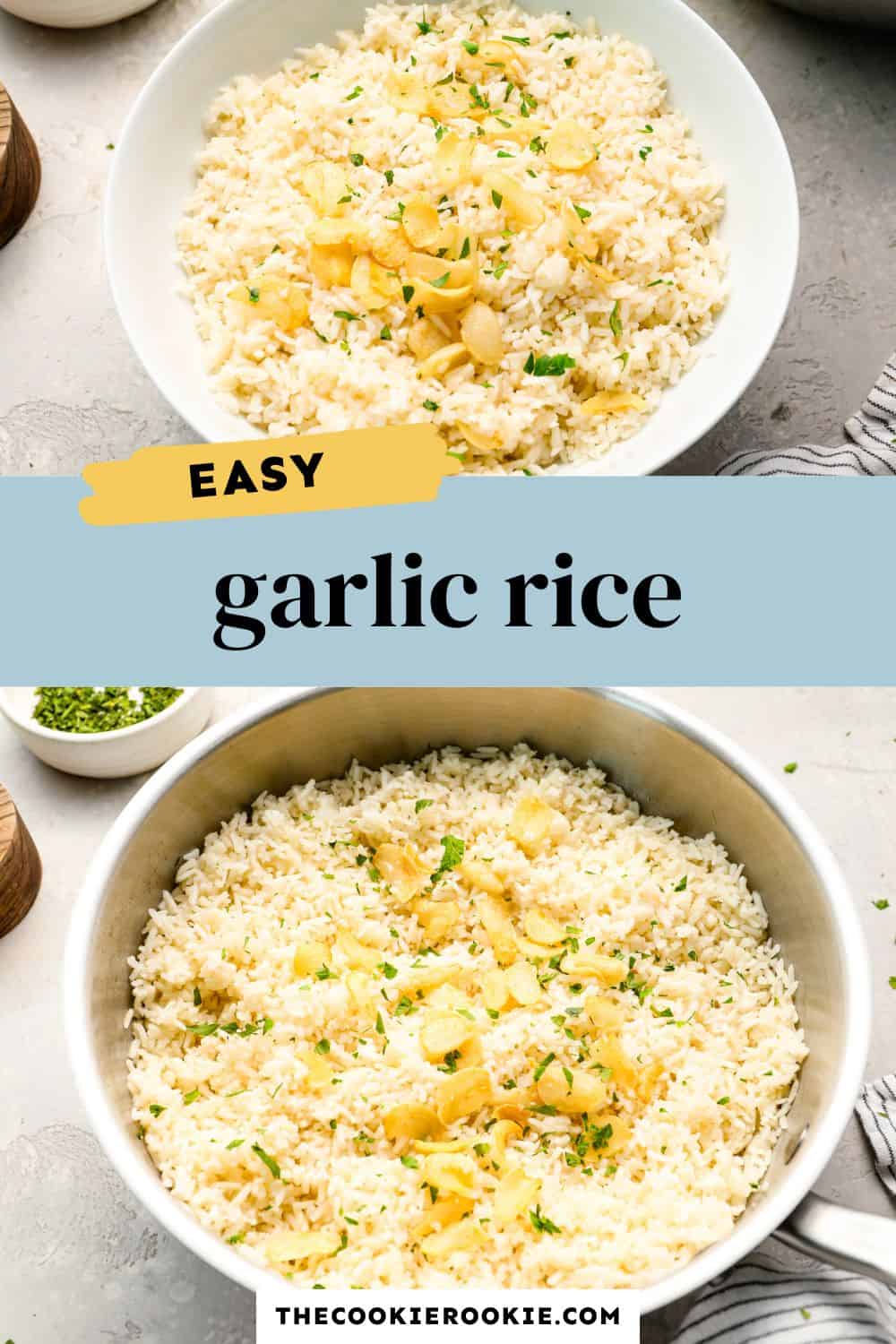 garlic rice pin image