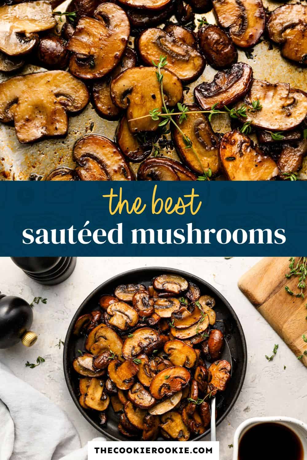 sauteed mushrooms pin image